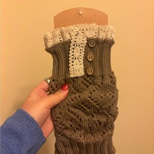 Brown Winter Boot Cuffs- Never Worn
